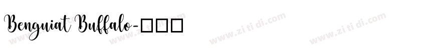 Benguiat Buffalo字体转换